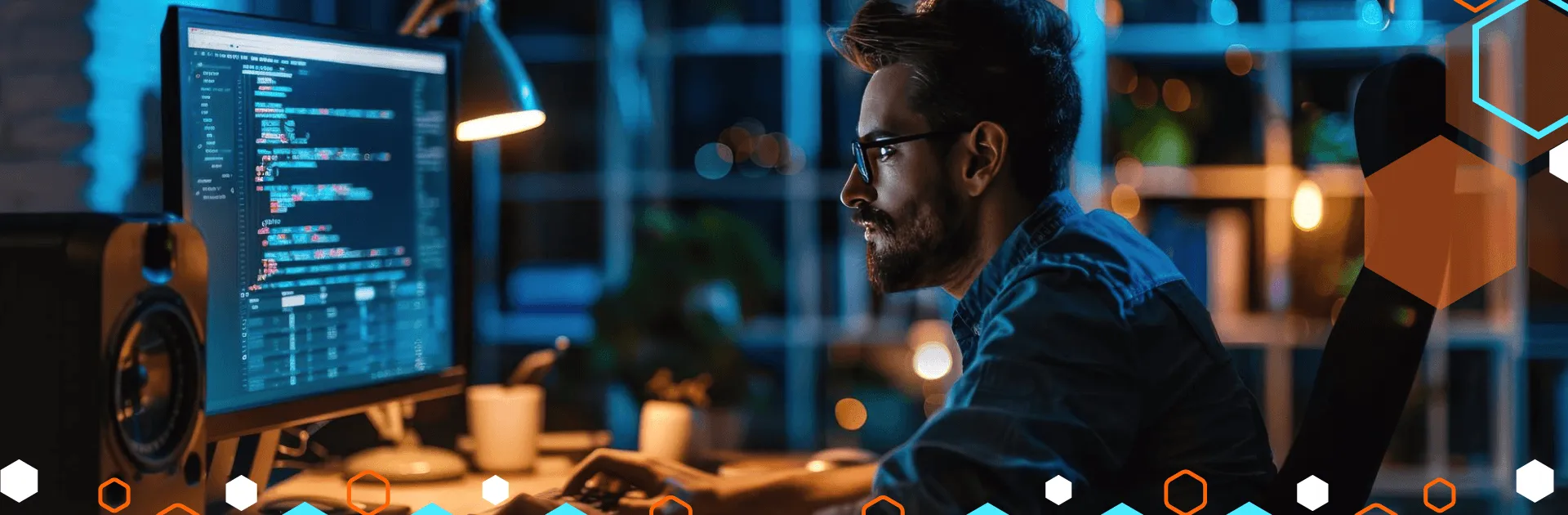man_focusing_on_screen man_focusing_on_screen